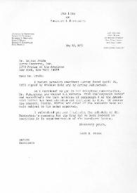 Carta dirigida a Walter Prude. Nueva York, 13-05-1975