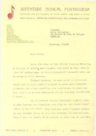 Carta dirigida a Arthur Rubinstein. Lisboa (Portugal), 01-08-1964