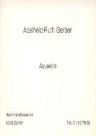 Tarjeta de visita dirigida a Arthur Rubinstein. Zurich (Suiza), 20-06-1975