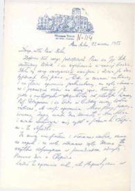 Carta dirigida a Aniela Rubinstein. Ann Arbor (Michigan), 22-03-1956