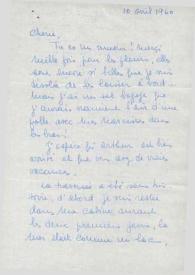 Carta dirigida a Aniela Rubinstein, 10-04-1960