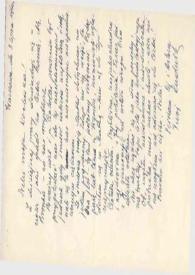 Carta dirigida a Aniela Rubinstein. Chyliczki, 08-07-1960
