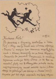 Carta dirigida a Aniela Rubinstein. Varsovia (Polonia), 20-08-1962