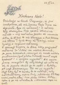 Carta dirigida a Aniela Rubinstein. Varsovia (Polonia), 29-11-1962