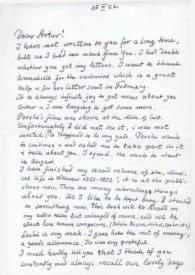 Carta dirigida a Arthur Rubinstein. Nieborow, 15-06-1982