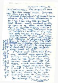 Carta dirigida a Aniela Rubinstein. Los Angeles (California), 24-07-1987