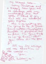 Carta dirigida a Aniela Rubinstein. Los Angeles (California), 10-12-1987