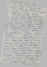 Carta dirigida a Aniela y Arthur Rubinstein. Nueva York