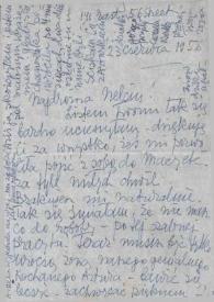 Carta dirigida a Aniela Rubinstein. Nueva York, 23-06-1956