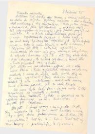 Carta dirigida a Aniela Rubinstein, 03-04-1945