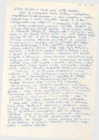 Carta dirigida a Aniela Rubinstein, 11-10-1945