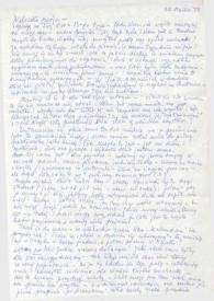 Carta dirigida a Aniela Rubinstein, 30-07-1973