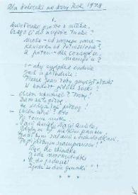 Carta dirigida a Aniela Rubinstein