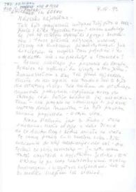 Carta dirigida a Aniela Rubinstein. Chicago (Illinois), 04-04-1992