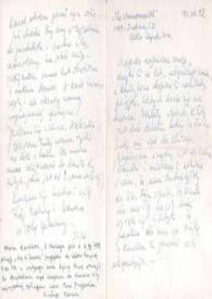 Carta dirigida a Aniela Rubinstein. Cedar Rapids (Iowa), 11-03-1942