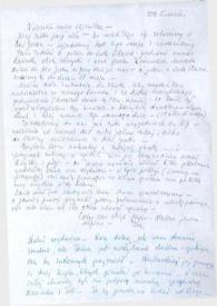 Carta dirigida a Aniela Rubinstein. Oshkosh (Wisconsin), 29-04-1973
