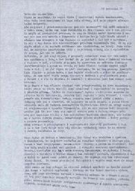 Carta dirigida a Aniela Rubinstein, 30-04-1978