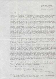 Carta dirigida a Aniela Rubinstein. Cincinnati (Ohio), 27-12-1961