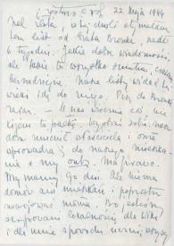 Carta dirigida a Aniela Rubinstein. Kansas City (Missouri), 22-05-1944