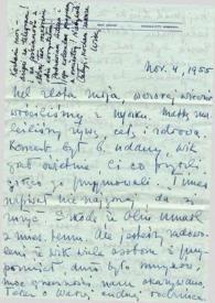 Carta dirigida a Aniela Rubinstein. Kansas City (Missouri), 04-11-1955