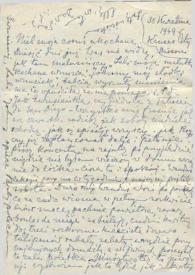 Carta dirigida a Aniela Rubinstein. Kansas City (Missouri), 30-04-1949