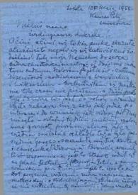 Carta dirigida a Aniela Rubinstein. Kansas City (Missouri), 10-05-1952