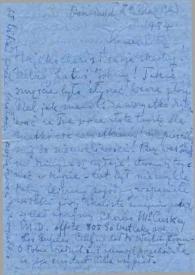 Carta dirigida a Aniela, Alina y John Rubinstein. Kansas City (Missouri), 08-03-1954