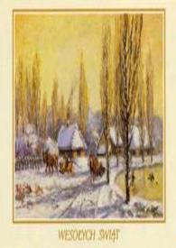 Tarjeta postal dirigida a Aniela Rubinstein. Varsovia (Polonia), 15-12-1988