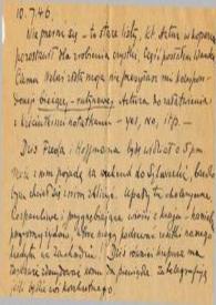 Carta dirigida a Aniela Rubinstein, 10-07-1946