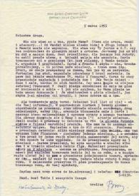 Carta dirigida a Aniela Rubinstein. Beverly Hills (California), 05-03-1955
