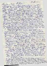 Carta dirigida a Aniela Rubinstein. Ilgòw, 09-04-1940