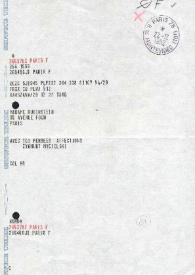 Telegrama dirigido a Aniela Rubinstein. Varsovia (Polonia), 22-12-1982