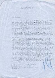 Carta dirigida a Aniela y Arthur Rubinstein. Nueva York, 25-07-1947