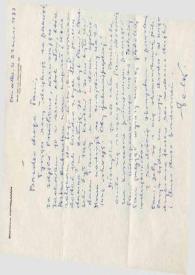 Carta dirigida a Aniela Rubinstein. Bruselas (Bélgica), 23-03-1988