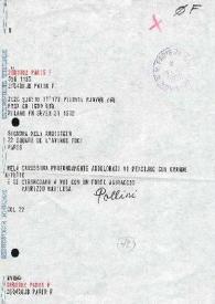 Telegrama dirigido a Aniela Rubinstein. Milán (Italia), 22-12-1982