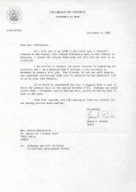 Carta dirigida a Aniela Rubinstein. Washington D. C., 01-09-1988