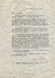 Carta dirigida a Aniela Rubinstein. Nueva York, 19-05-1942