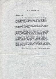 Carta dirigida a Aniela Rubinstein, 30-12-1959