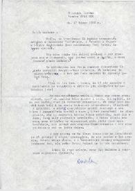 Carta dirigida a Aniela Rubinstein. Londres (Inglaterra), 17-07-1988