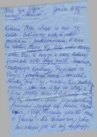 Carta dirigida a Aniela Rubinstein. Ginebra (Suiza), 04-03-1963