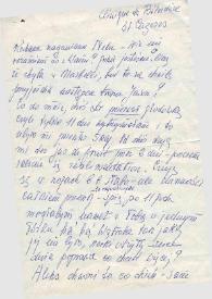 Carta dirigida a Aniela Rubinstein. Cazeres (Francia), 09-07-1971