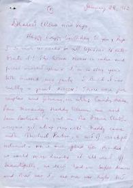 Carta dirigida a Aniela y Arthur Rubinstein. Nueva York, 28-01-1962