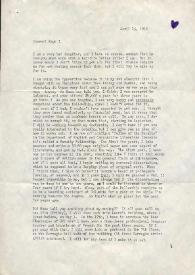 Carta dirigida a Arthur Rubinstein. Nueva York, 15-04-1970