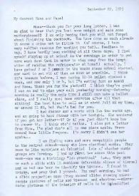 Carta dirigida a Aniela y Arthur Rubinstein. Nueva York, 27-09-1975