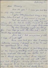 Carta dirigida a Aniela Rubinstein. Beverly Hills, California (Estados Unidos), 18-02-1949