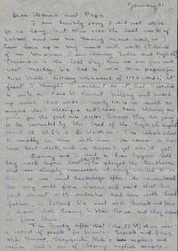 Carta dirigida a Aniela y Arthur Rubinstein. Beverly Hills, California (Estados Unidos), 31-01-1950