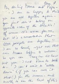 Carta dirigida a Aniela y Arthur Rubinstein. New Haven, Connecticut (Estados Unidos), 18, 24-06-1962
