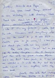 Carta dirigida a Aniela y Arthur Rubinstein. Nueva York (Estados Unidos), 22-08-1972