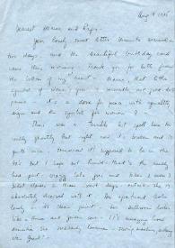 Carta dirigida a Aniela y Arthur Rubinstein. Nueva York (Estados Unidos), 09-08-1975