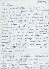 Carta dirigida a Aniela Rubinstein. Lodz (Polonia), 02-03-1986